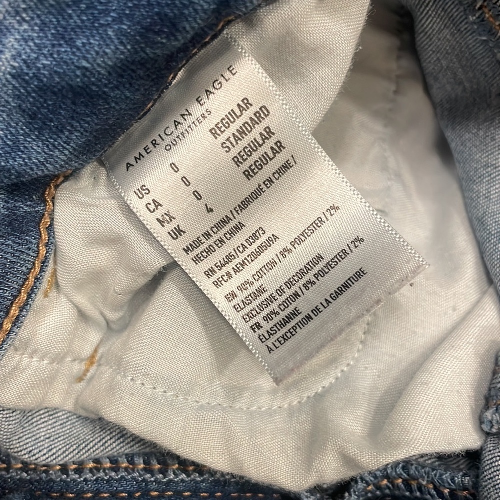 American Eagle “Next Level Stretch” super High Rise Jeggings size 0 - Picture 9 of 16